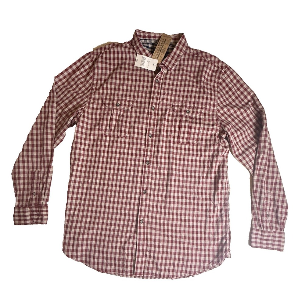 New W/Tags Jachs Men's Checkered Button Up Long Sleeve Shirt,Size 2XL,Retail $79